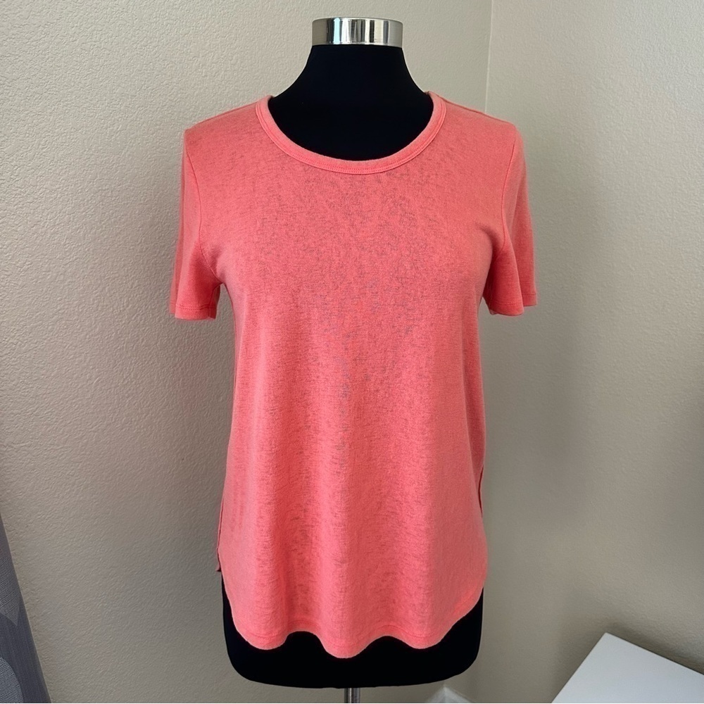Athleta Short Sleeve Peach Athletic T-Shirt Size M